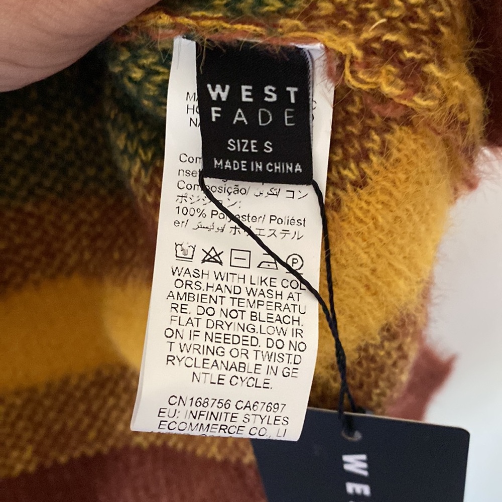 SHEIN Multicolor Striped Long Sleeve Dress - Picture 2 of 4